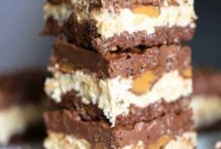 Decadent No Bake Chocolate Caramel Nutty Crunch Bars