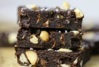 Decadent Fudgy Macadamia Mocha Brownies