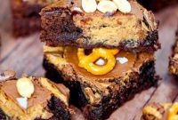 Decadent Nutella and Peanut Butter Cup Brownies