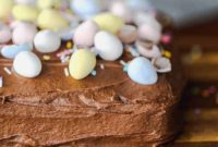 Gourmet Candy Egg Chocolate Fudge Cake