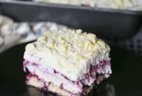 Velvet Blueberry Cheesecake Stack