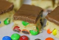 Sweet & Simple M&M Cookie Dough Bars