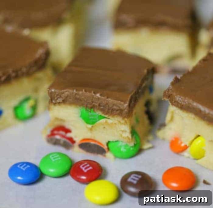 Sweet & Simple M&M Cookie Dough Bars 1 featured 35344