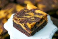 Pumpkin Spice Cheesecake Marbled Brownies