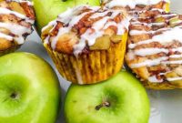 Homemade Glazed Apple Fritter Muffins