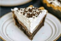 Decadent Chocolate Brownie Mousse Cream Pie