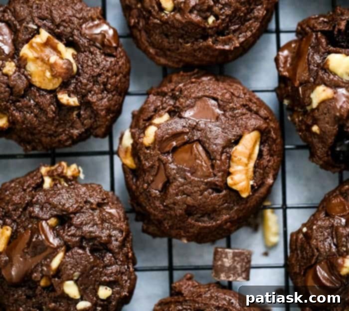 Decadent Brownie Walnut Chunk Cookies 1 featured 36951