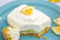 Silky Lemon Layered Cheesecake Bars