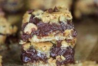 Rich Chocolate Oatmeal Fudge Bars