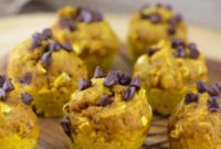 Wholesome Pumpkin Oat Chocolate Chip Muffins