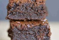 Fudgy Milk Chocolate Flourless Brownies