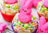Springtime Peep Bunny Cupcakes