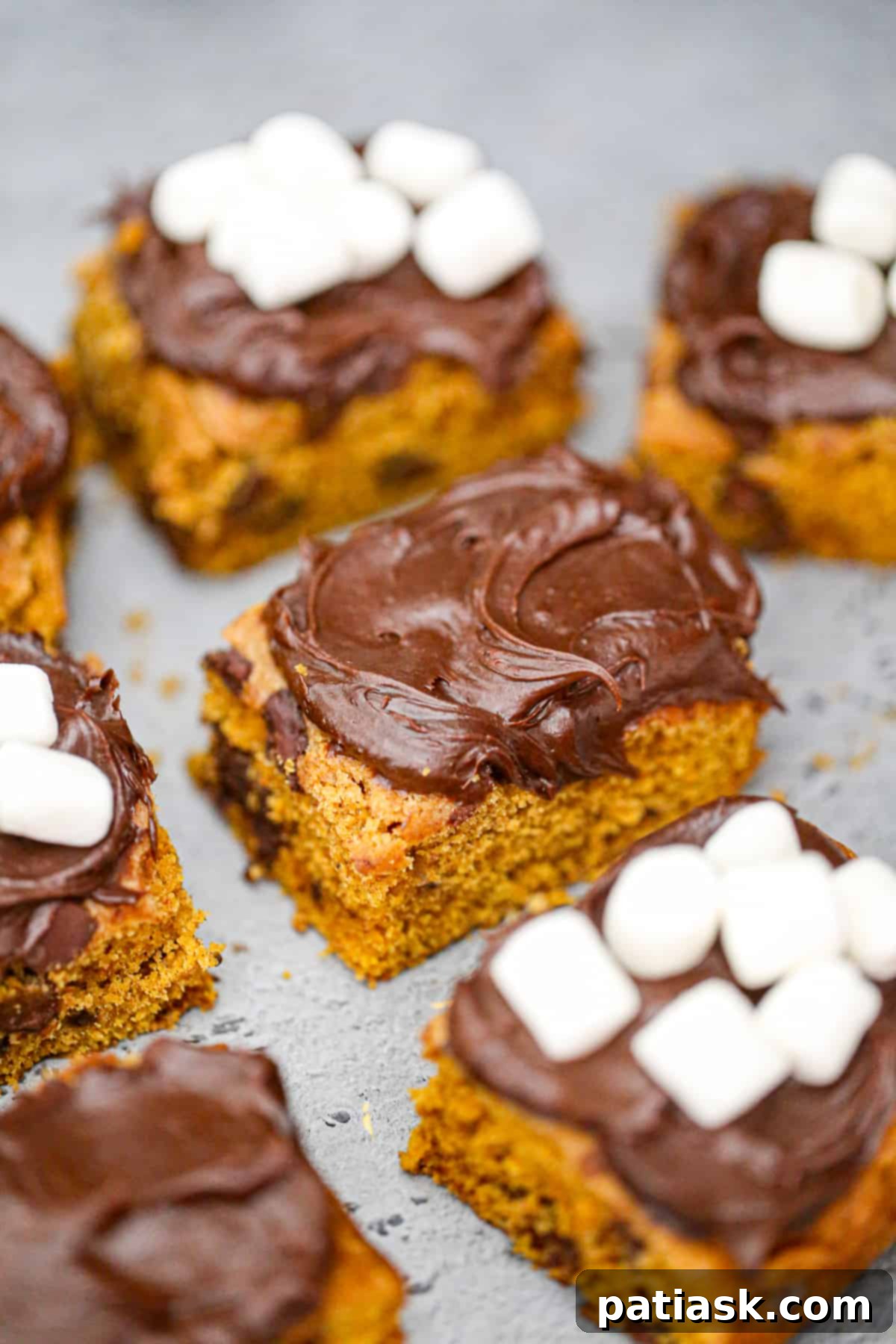 Autumn Spiced Chocolate Pumpkin Squares 1 featured 4881