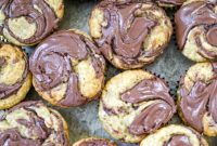 Decadent Banana Nutella Swirl Muffins