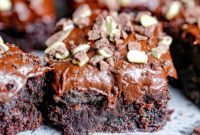 Quick Thin Mint Andes Chocolate Brownie Bars