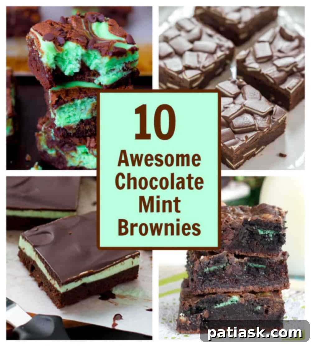 Decadent Chocolate Mint Brownie Recipes 1 featured 7368