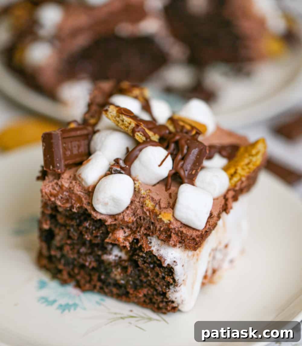 S'mores Poke Cake 1 featured 7985