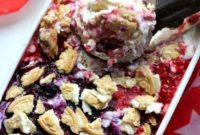 Triple Berry No-Churn Cheesecake Ice Cream