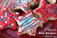 Red, White, and Blue Krispie Treats