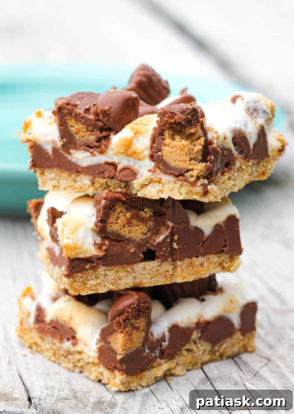 Peanut Butter Cup S'mores 4 s'mores with reese's peanut butter cups