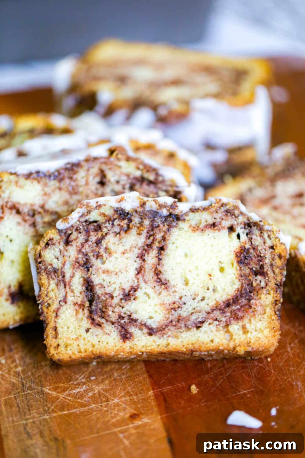 Country Cinnamon Swirl Buttermilk Loaf quick bread recipe