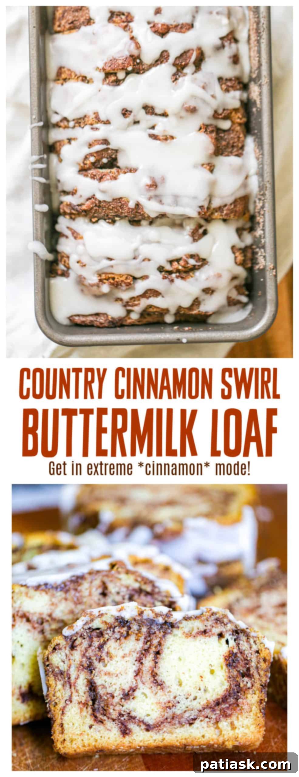 Country Cinnamon Swirl Buttermilk Loaf