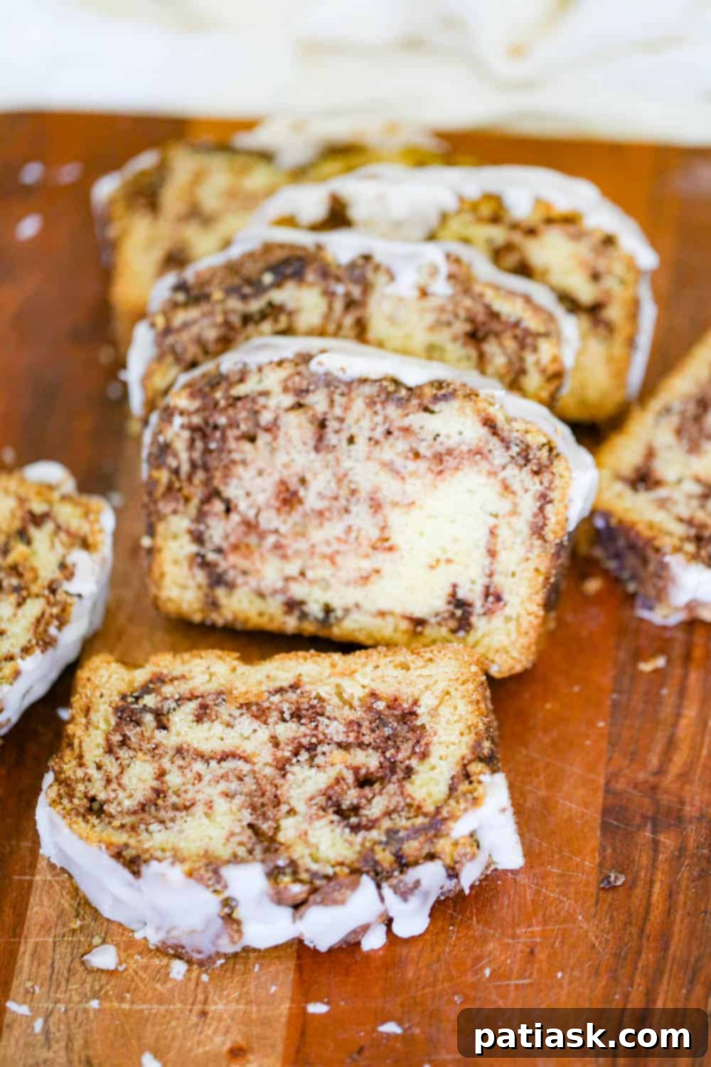 Country Cinnamon Swirl Buttermilk Loaf quick bread recipe