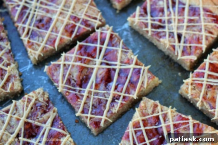 Jelly Swirled Peanut Butter Bars