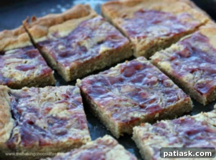 Jelly Swirled Peanut Butter Bars