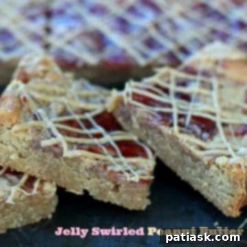 Jelly Swirled Peanut Butter Bars