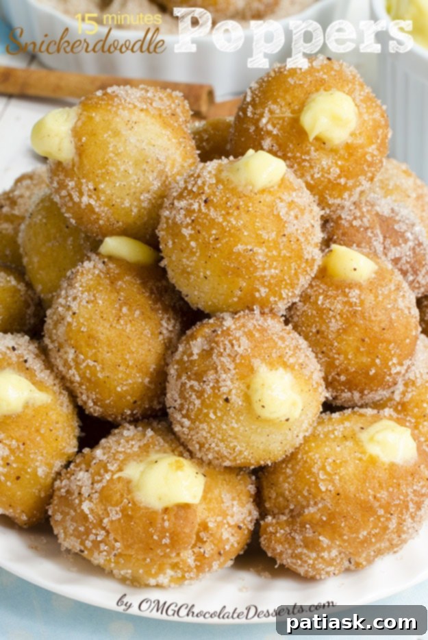 Snickerdoodle-Poppers 23. cinnamon sugar Poppers @ OMG Chocolate Desserts