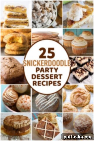 Snickerdoodle Celebration Sweet Treats 6 25 Snickerdoodle Palooza Party Desserts