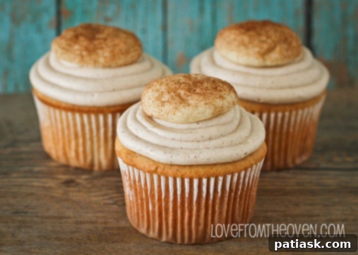 Fall-Cupcakes-by-Love-From-The-Oven-4-700x500 5. Cookie Cupcakes @ Love From the Oven - cinnamon sugar snickerdoodle snickerdoodle dessert recipes