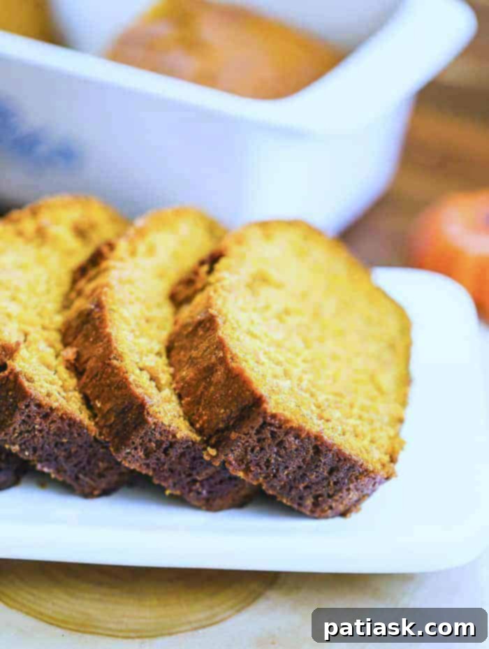 Starbucks Pumpkin Pound Cake Copycat Recipe 7 Beautifully sliced pumpkin pound cake with fall decor