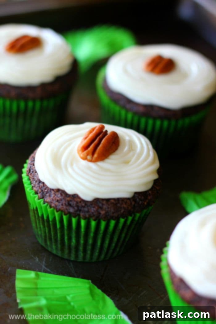 Decadent Chocolate Zucchini Delights 4 Cream Cheese Frosted Chocolate Zucchini Cupcakes