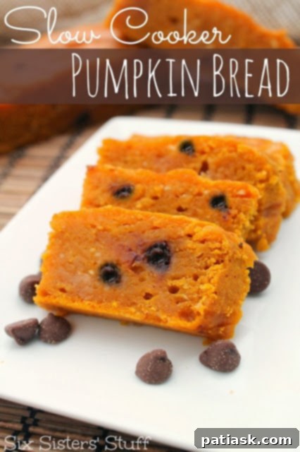 20 Pumpkin Bread Masterpieces for Autumn 19 Rich slow cooker pumpkin bread, cooked to a moist and delicious texture.