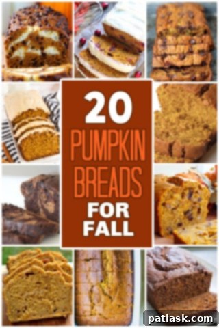 20 Pumpkin Bread Masterpieces for Autumn 26 A beautiful collage of fall dessert ideas featuring various pumpkin bread recipes.