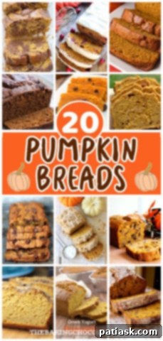 20 Pumpkin Bread Masterpieces for Autumn 27 A collage of various pumpkin bread recipes, perfect for fall baking.