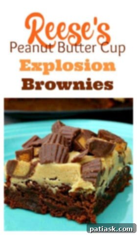 Decadent Reese's Peanut Butter Brownies 13 Reese's Peanut Butter Cup Explosion Brownies