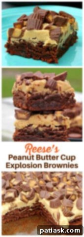 Decadent Reese's Peanut Butter Brownies 14 peanut butter cup brownies