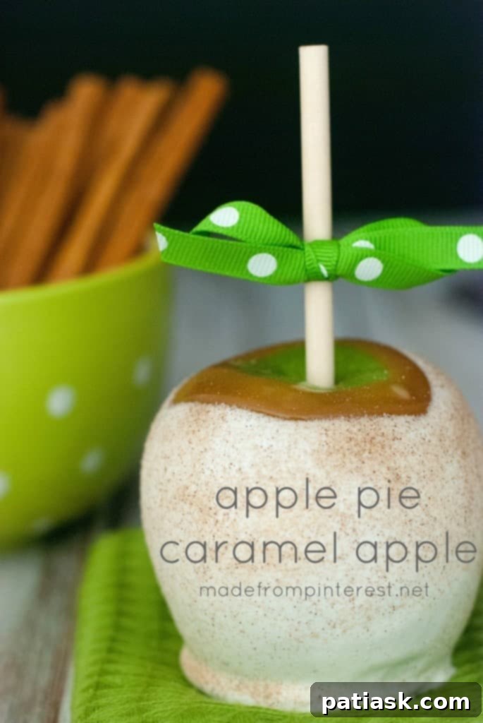 Apple Pie Flavored Caramel Apples