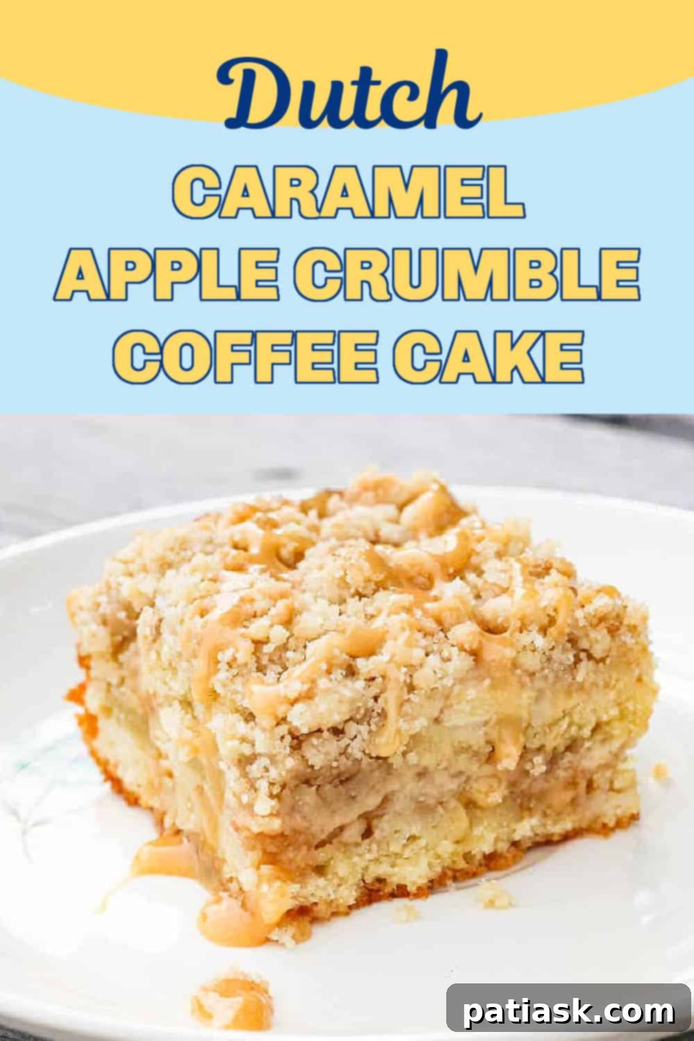 CARAMEL APPLE CRUMBLE COFFEE CAKE