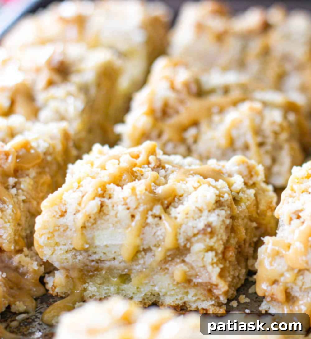 caramel apple coffee cake