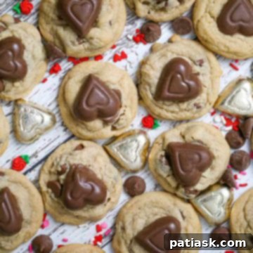 Chocolate Heart Peanut Butter Cookies