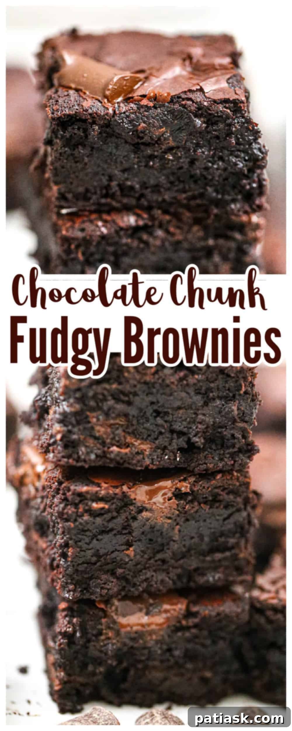 Fudgy Chocolate Chunk Brownies