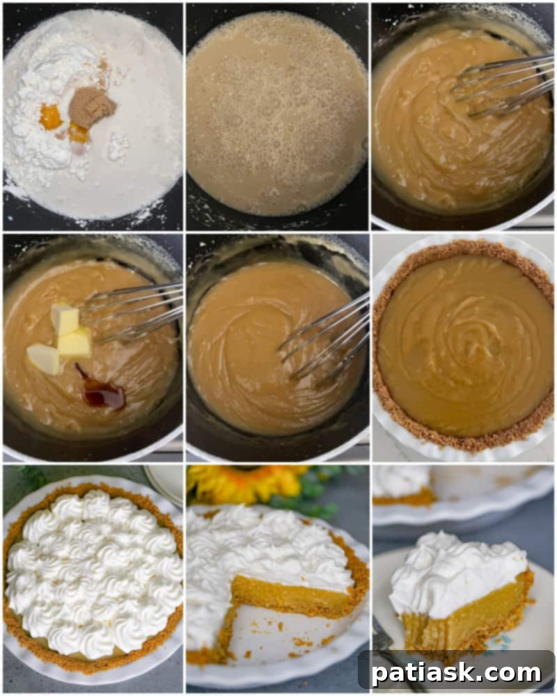 Heavenly Butterscotch Pie 6 tutorial