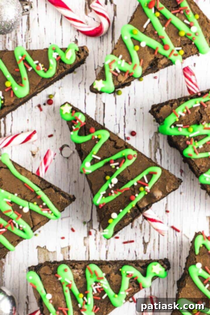 40 Festive Christmas Tree Delights 15 Fudgy Christmas Tree Brownies