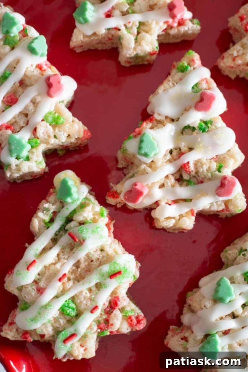 40 Festive Christmas Tree Delights 22 Festive Christmas Tree Rice Krispie Treats