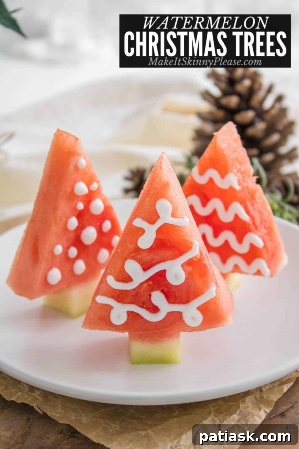 40 Festive Christmas Tree Delights 24 Refreshing Watermelon Christmas Trees