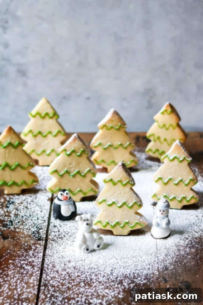 40 Festive Christmas Tree Delights 27 Classic Shortbread Christmas Tree Cookies